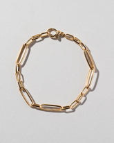  Long Loop Chain Bracelet on light color background.