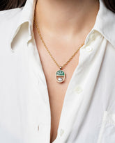 Cosmic Realm Necklace on model.