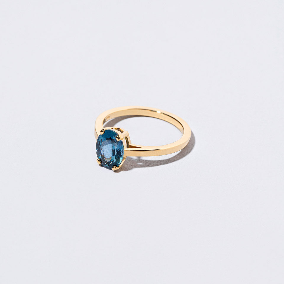 product_details::Closeup details of the Walking Ring on light color background.