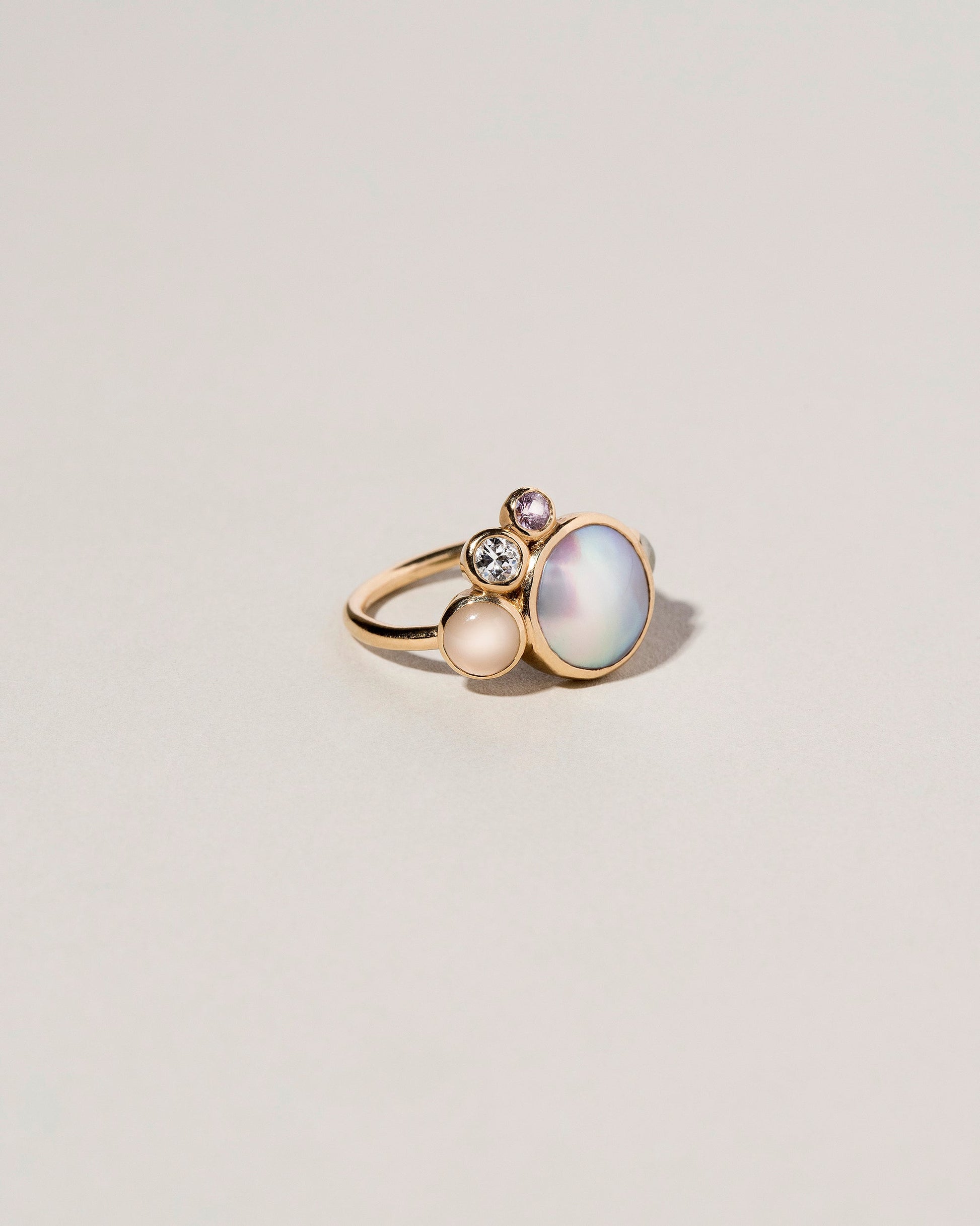  Bubble Cluster Ring on light color background.