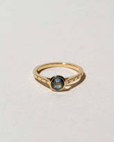  Calatrava Ring - Blue Sapphire on light color background.