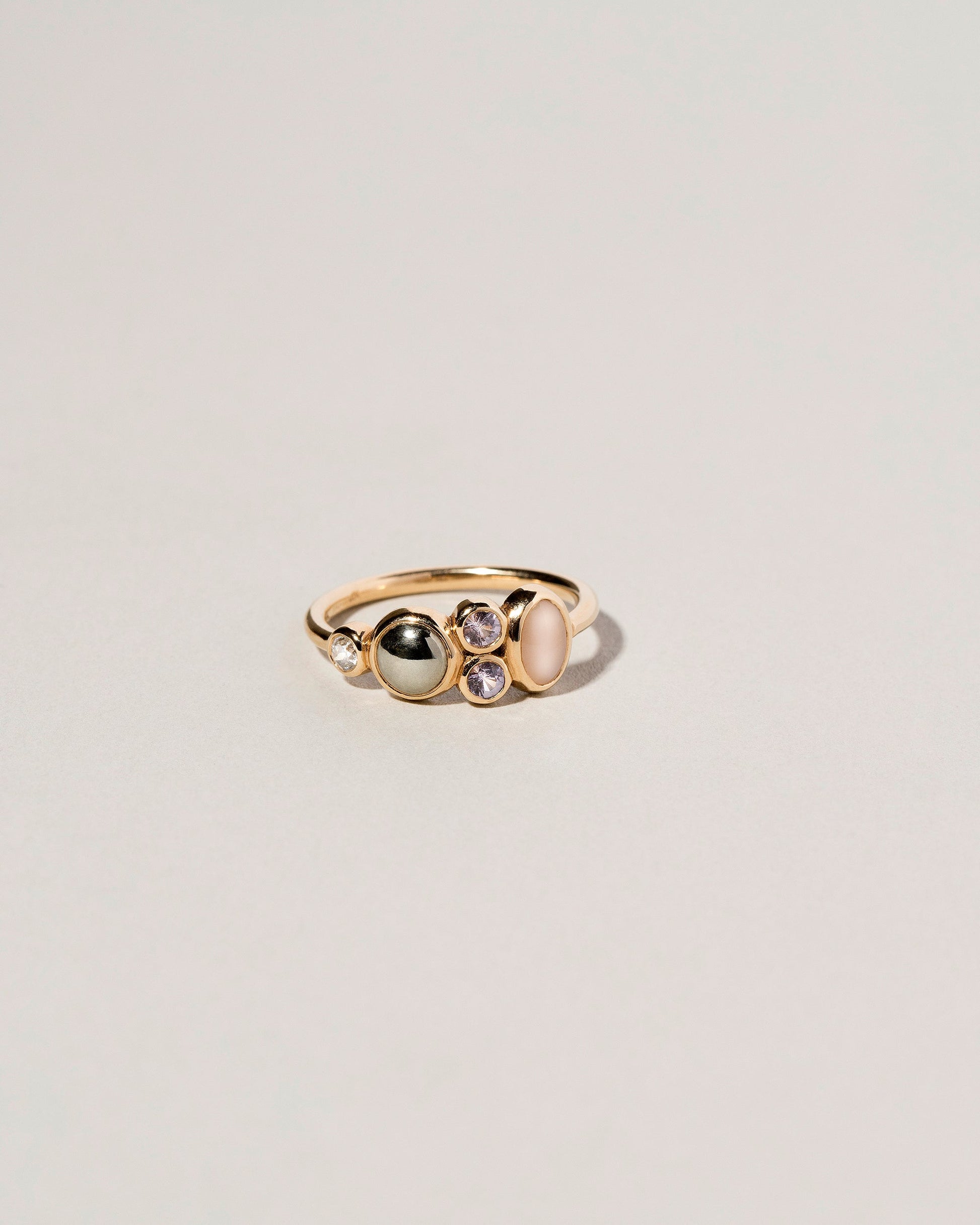  Bubble Dot Ring on light color background.