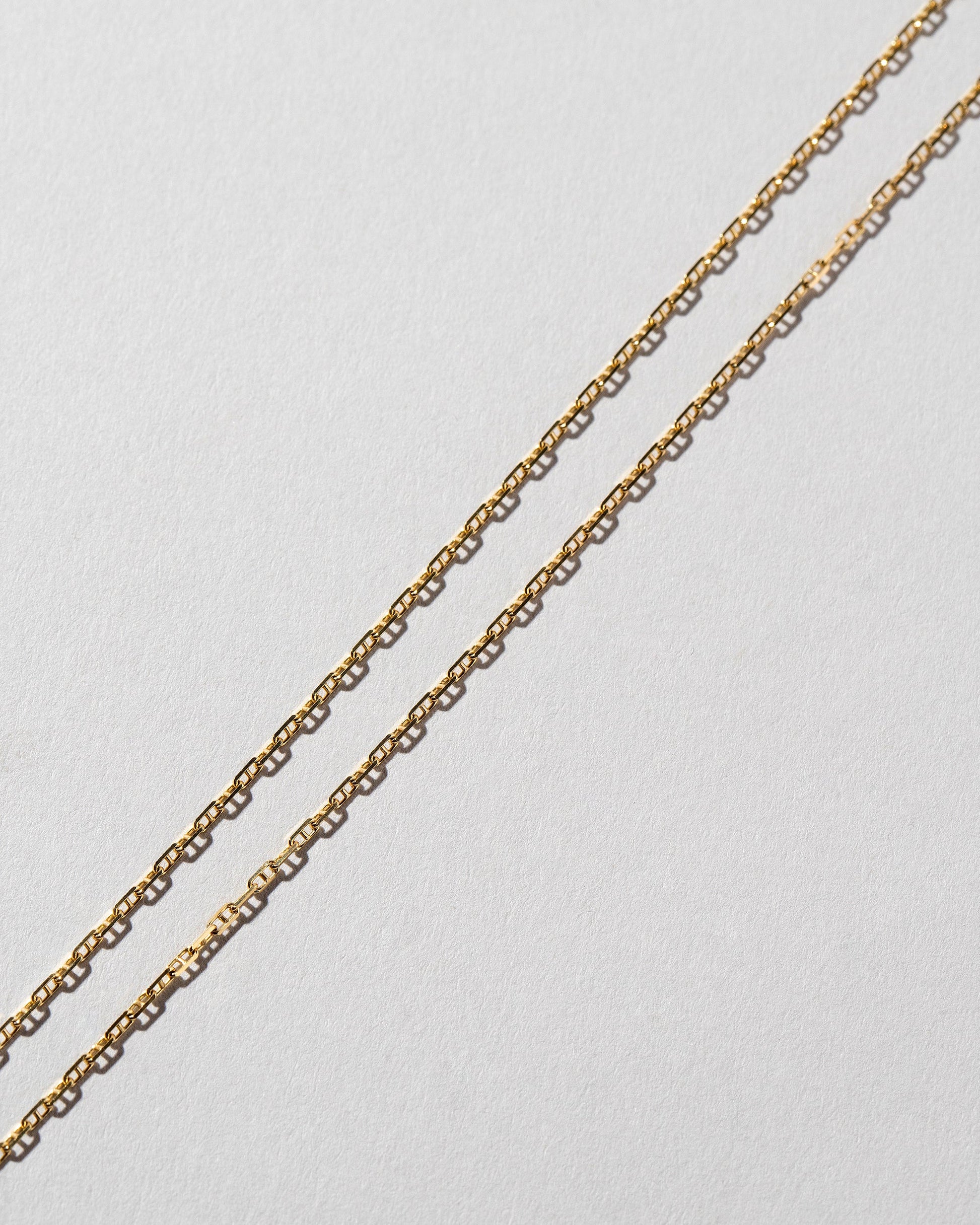  Petite Diamond Cut Chain Necklace on light color background.