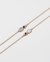  Moonstone Bracelet on light color background.