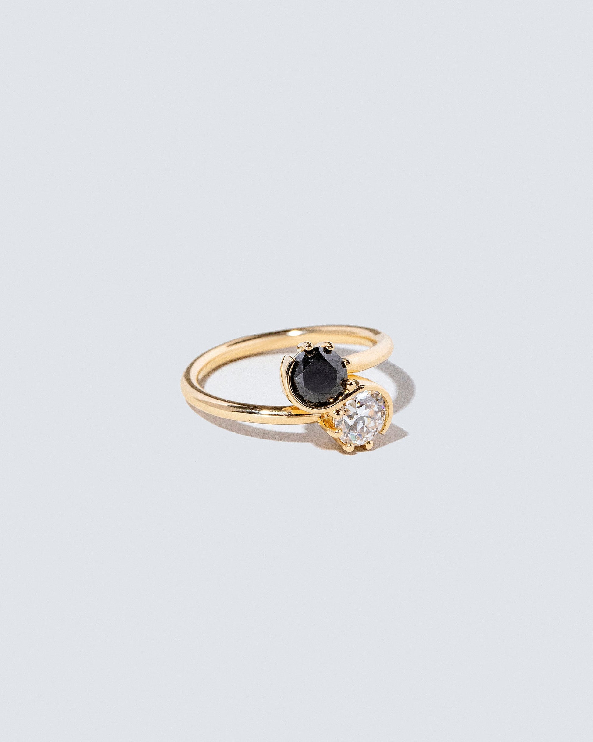  Sun & Moon Union Ring on light color background.