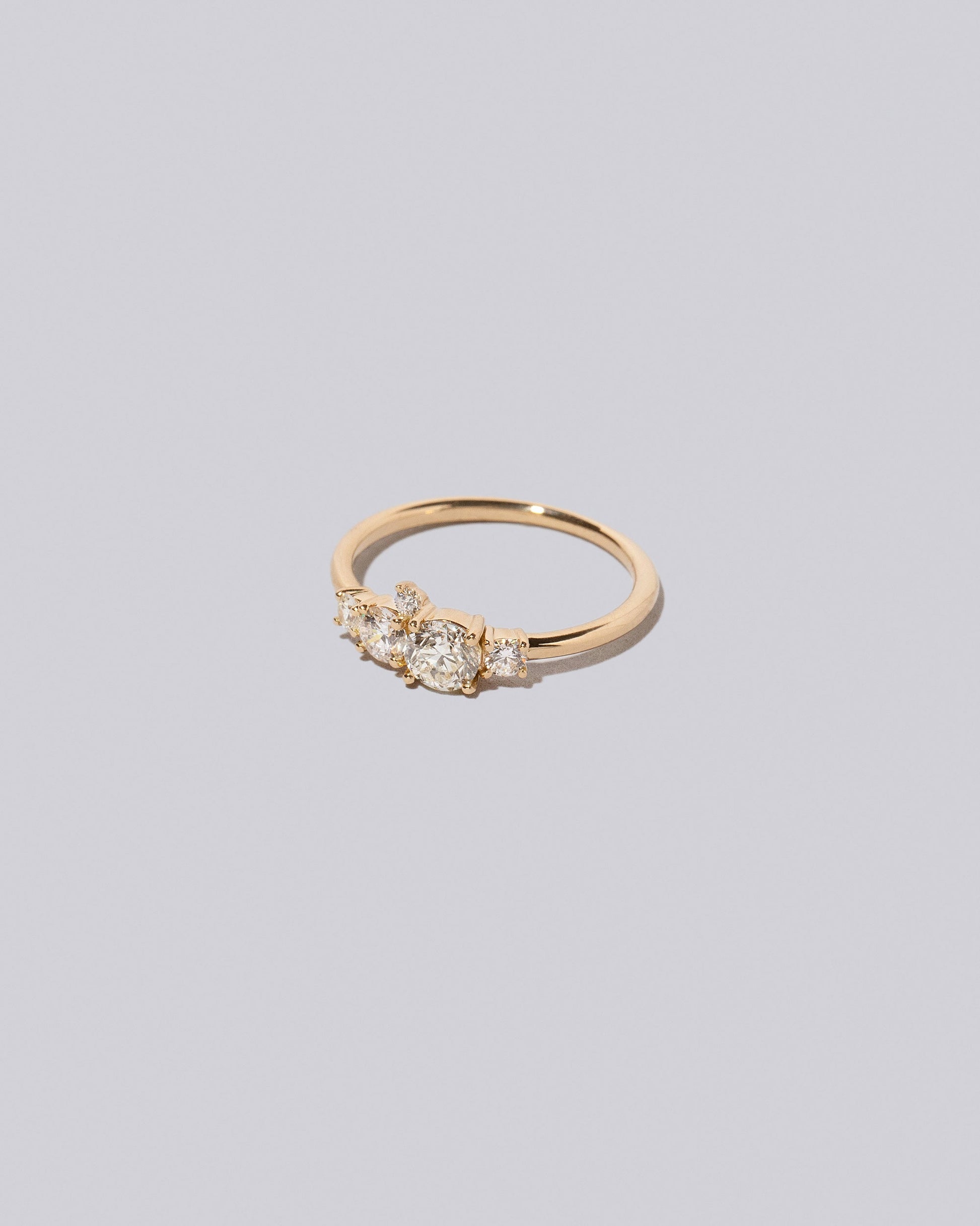  Aster Ring - White Diamonds on light color background.