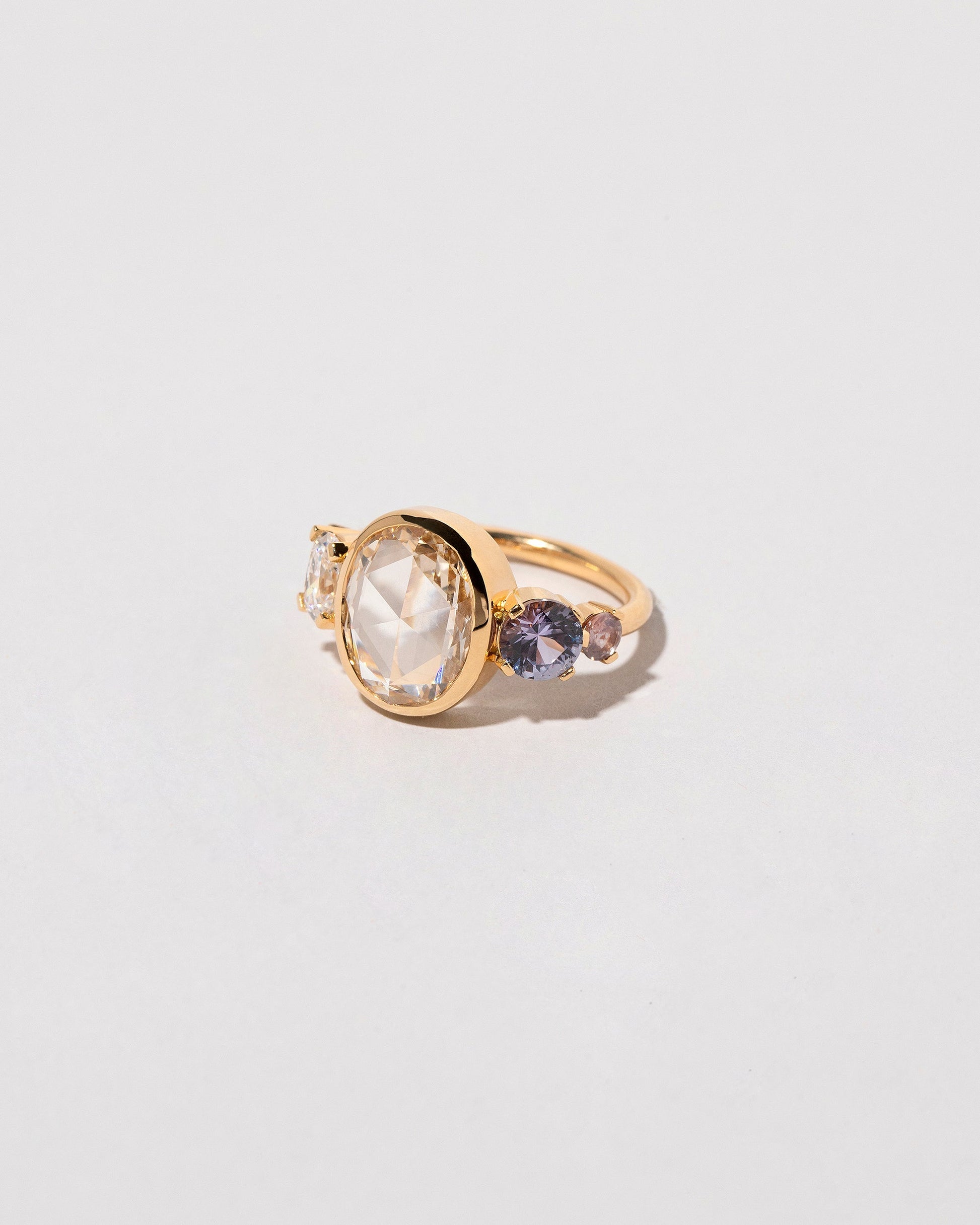 Sparkling Ring on light color background.