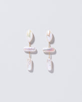  Nauplius Earrings on light color background.