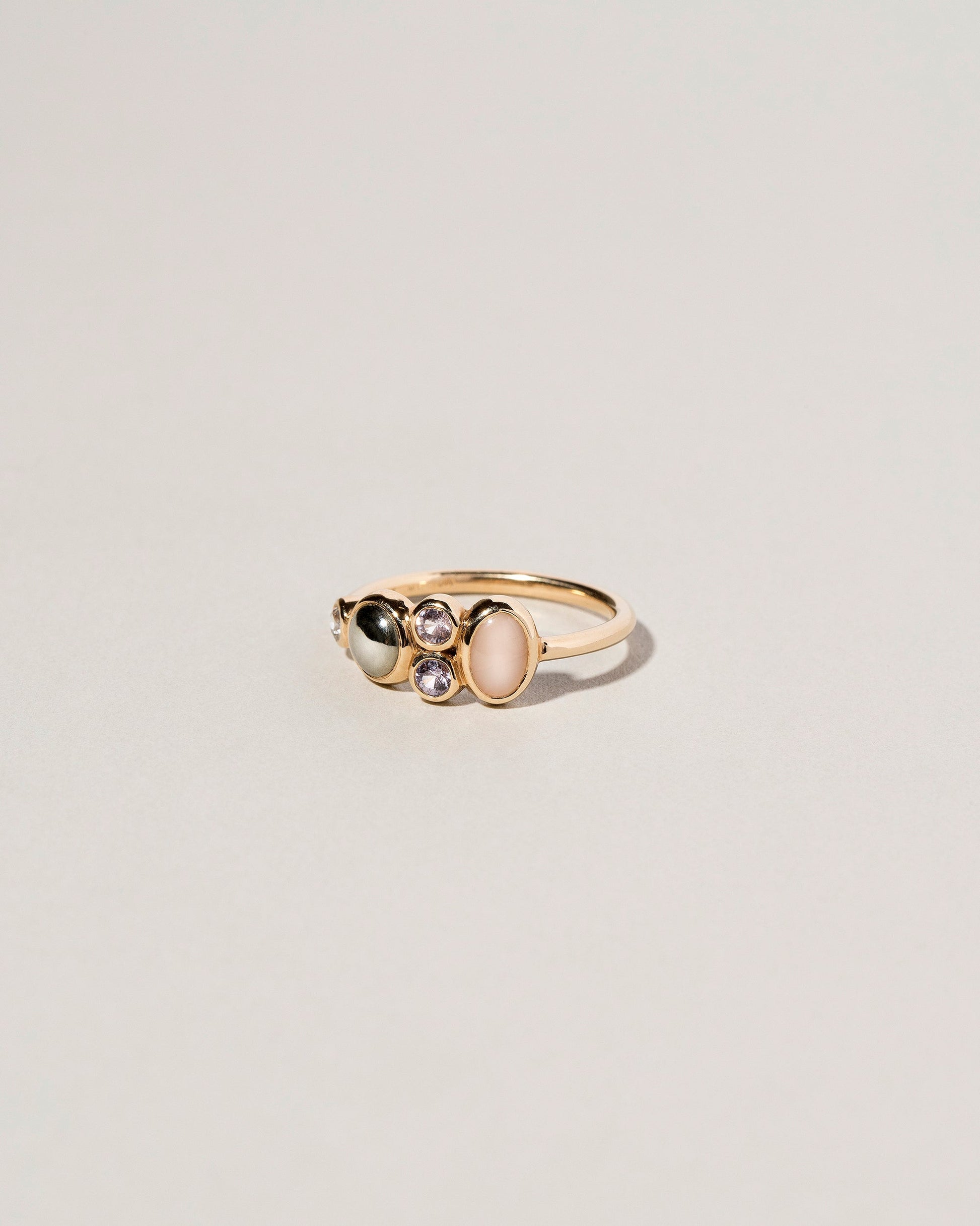  Bubble Dot Ring on light color background.