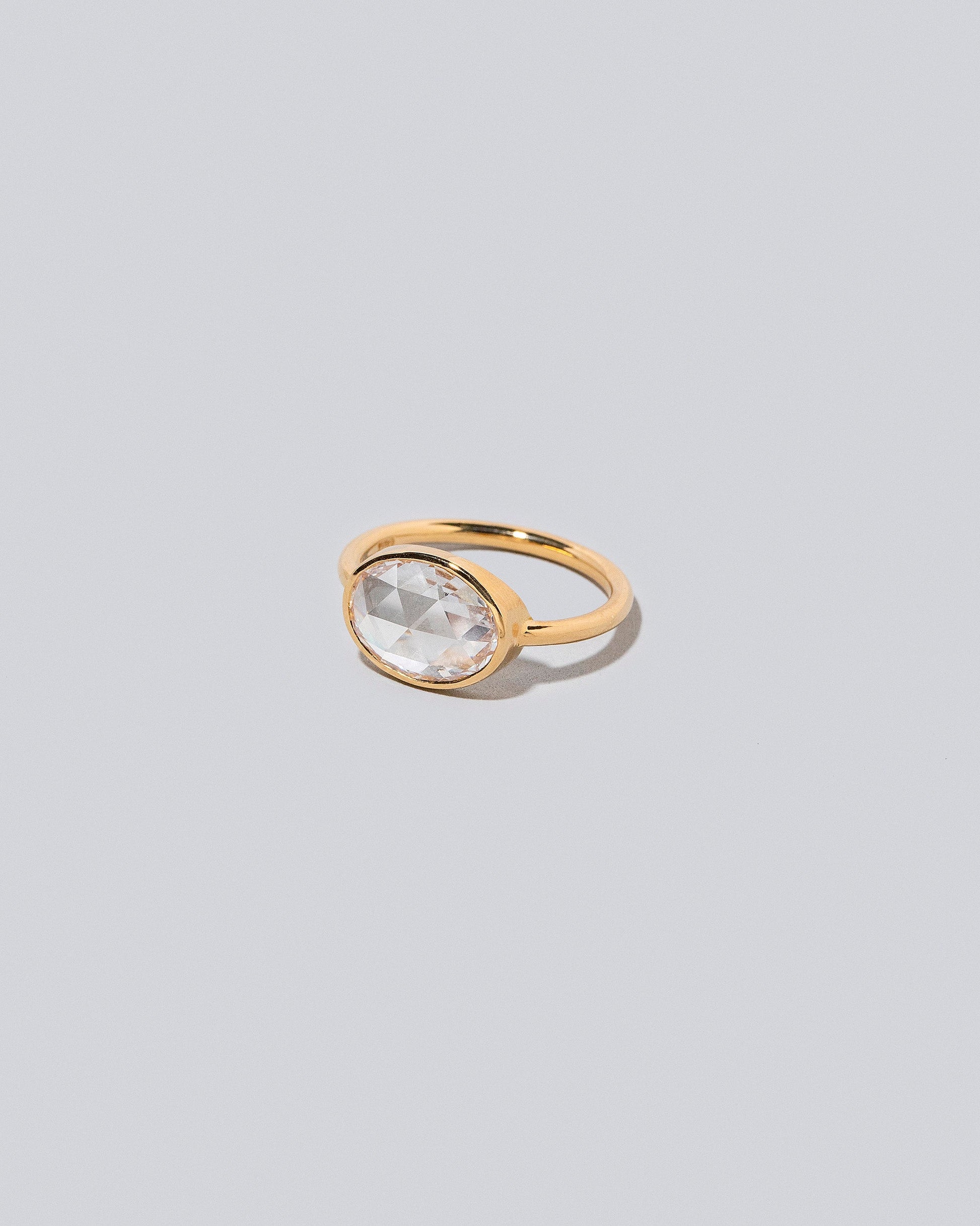 View from the side of the Lush Ring on light color background.