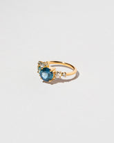  Vega Ring - Malawi Sapphire on light color background.